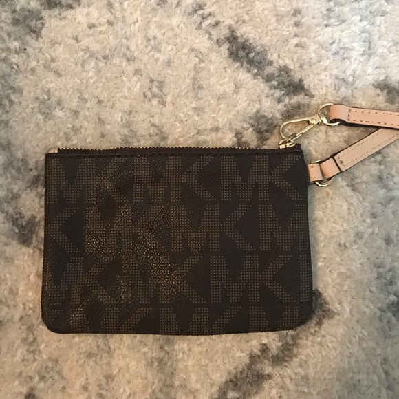 Brown Mini Michael Kors Wristlet - Picture 3 of 4